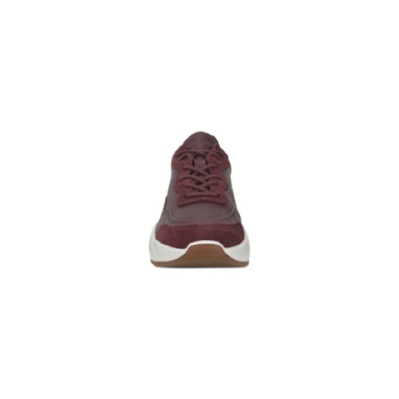 Ecco Chunky Leather and Suede Wine colour Sneaker EU 41 US 10 - Picture 4 of 13